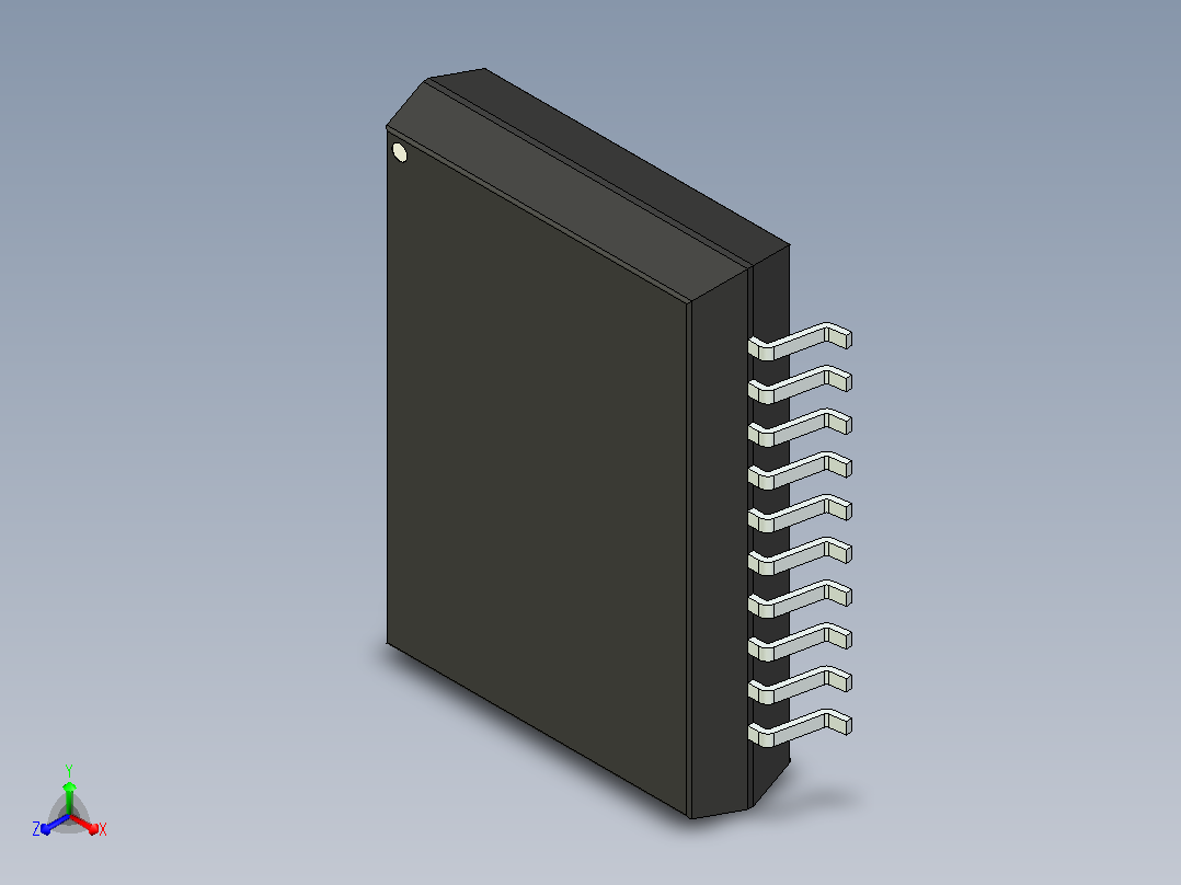 106x SOIC 封装（小外形集成电路）SOIC127P1420X350-20N主视图