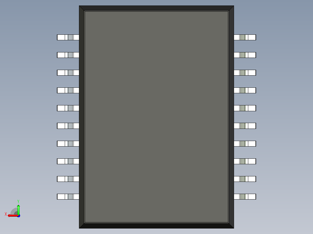 106x SOIC 封装（小外形集成电路）SOIC127P1420X350-20N后视图