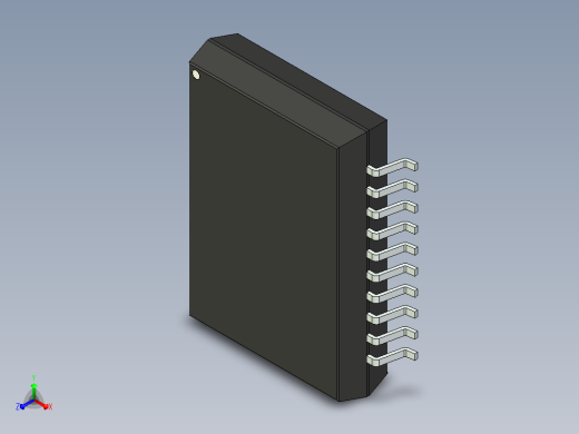 106x SOIC 封装（小外形集成电路）SOIC127P1420X350-20N正等轴测缩略图