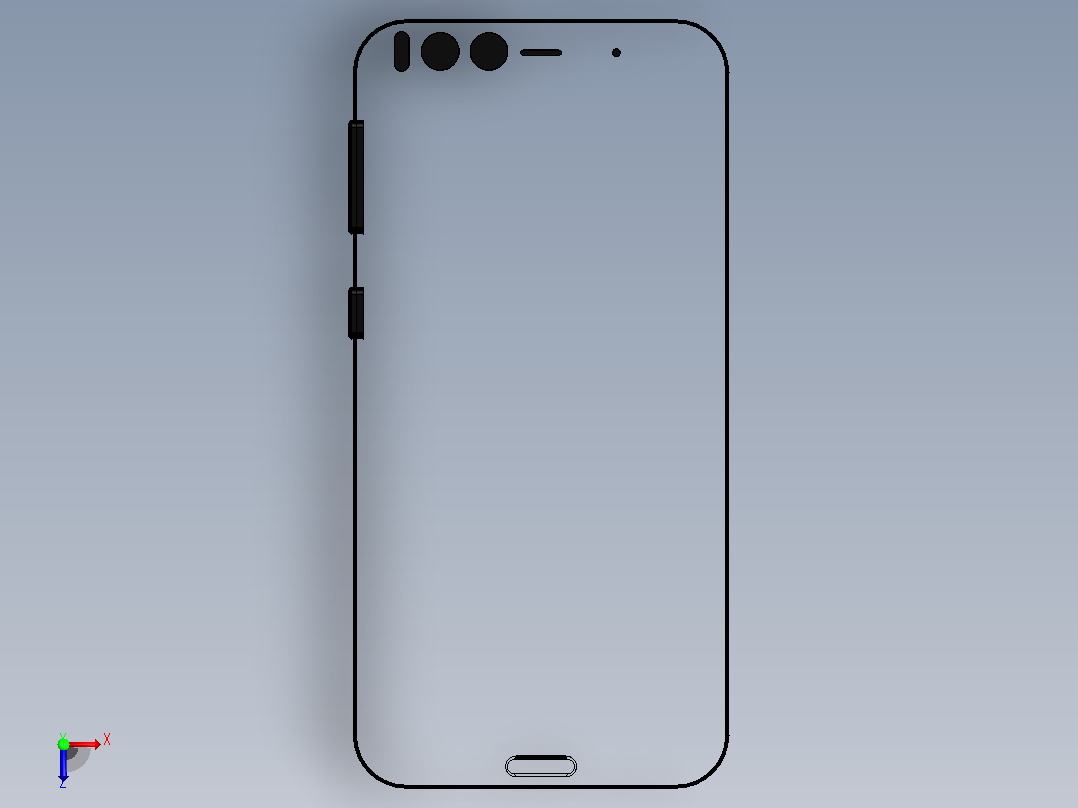 mi note 3 小米俯视图