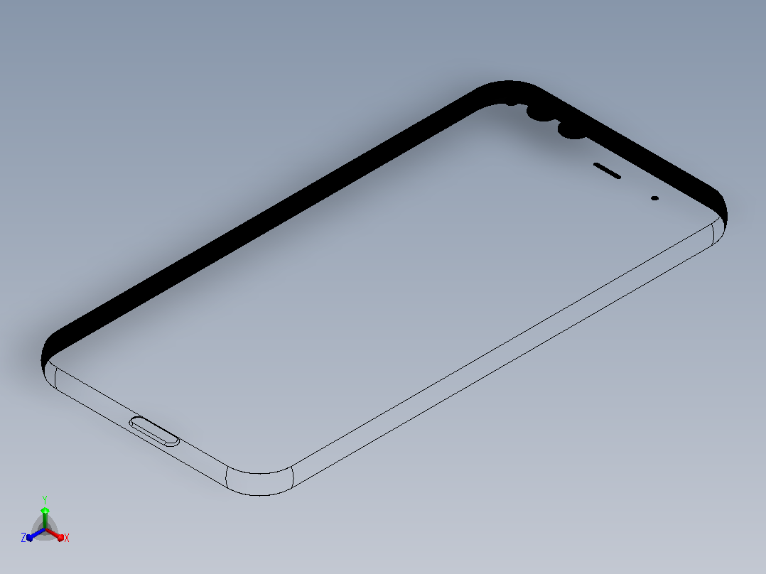 mi note 3 小米正等轴测图