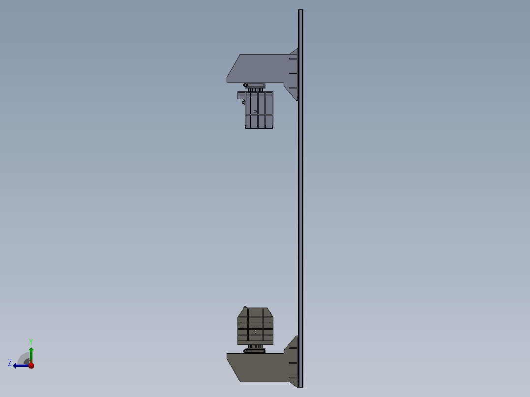 夹具旋转器定位千斤顶右视图