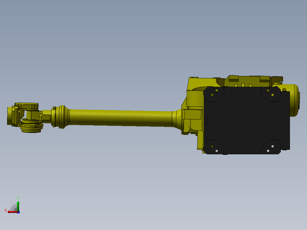 fanucR-2000iC125L关节可运动机器人模型后视图
