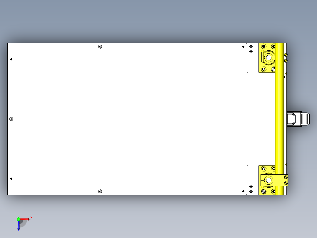 铝框台车俯视图