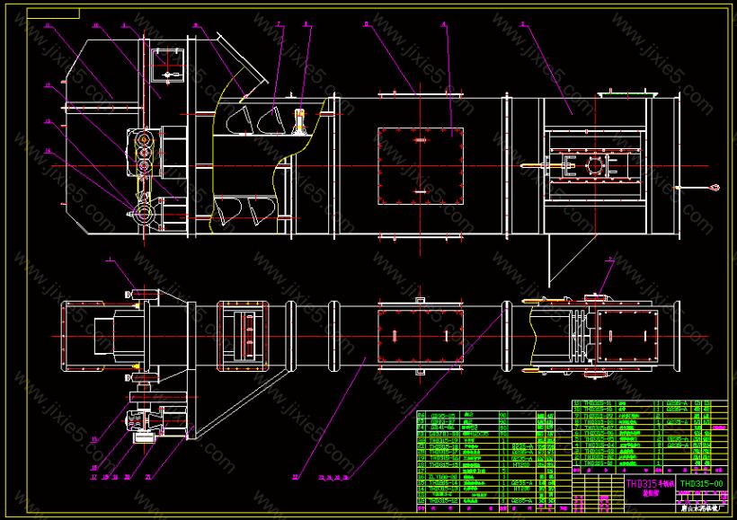 DT35斗式提升机全套图纸CAD
