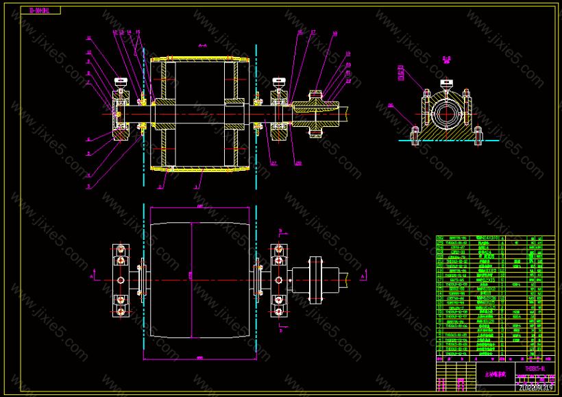 DT35斗式提升机全套图纸CAD