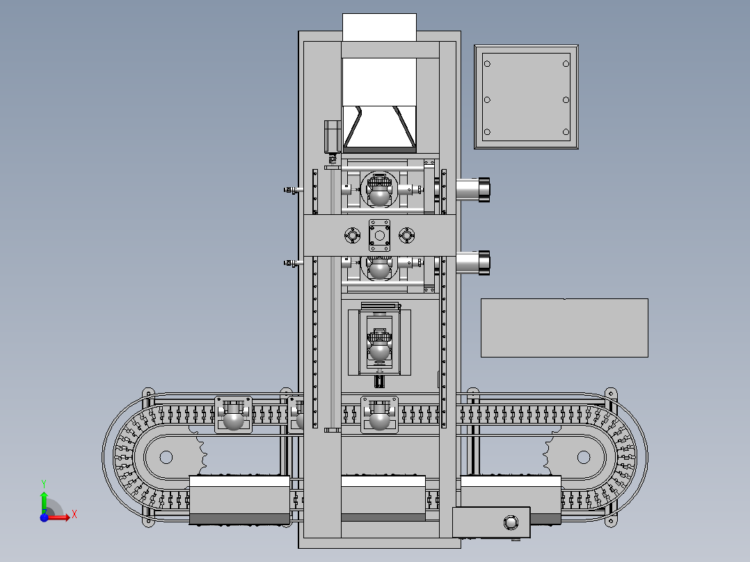 实验平台总装前视图