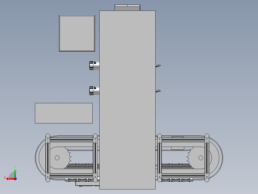 实验平台总装后视图