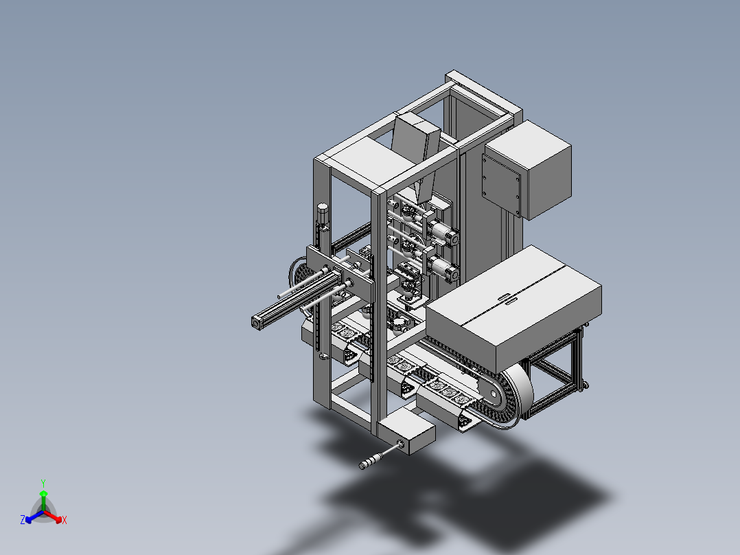 实验平台总装正等轴测图