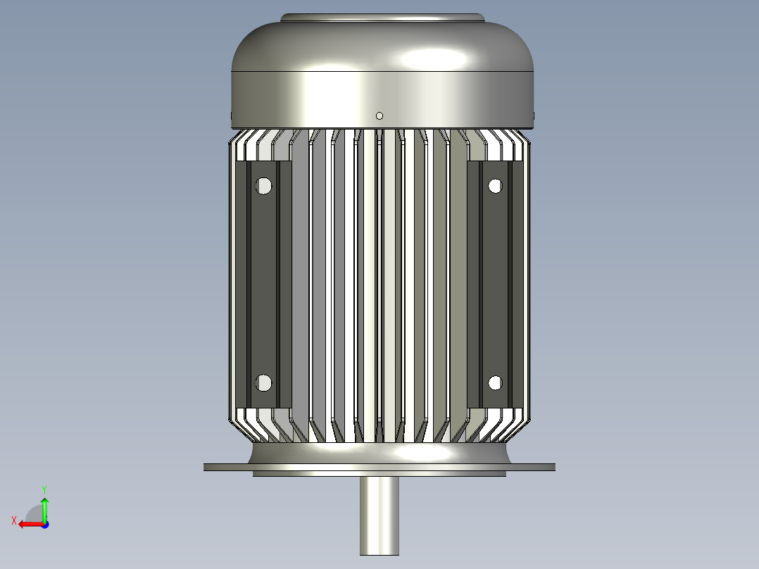 小型液压站后视图