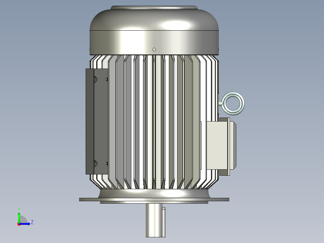 小型液压站左视图