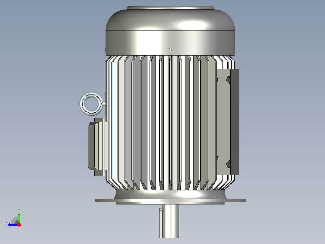 小型液压站右视图