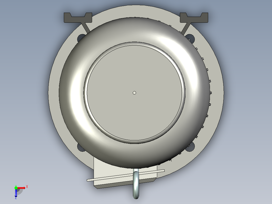 小型液压站俯视图