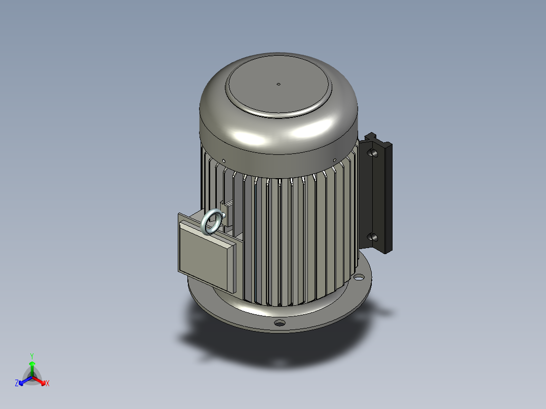 小型液压站正等轴测图