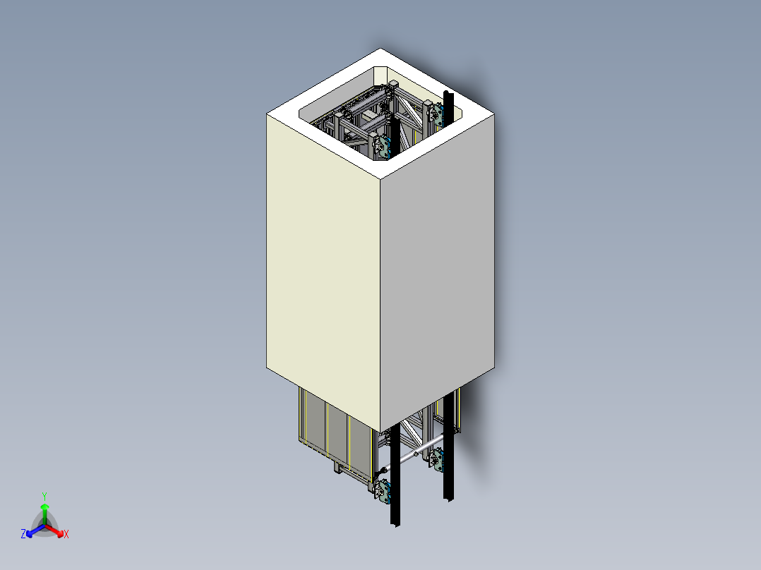 钢模板正等轴测图