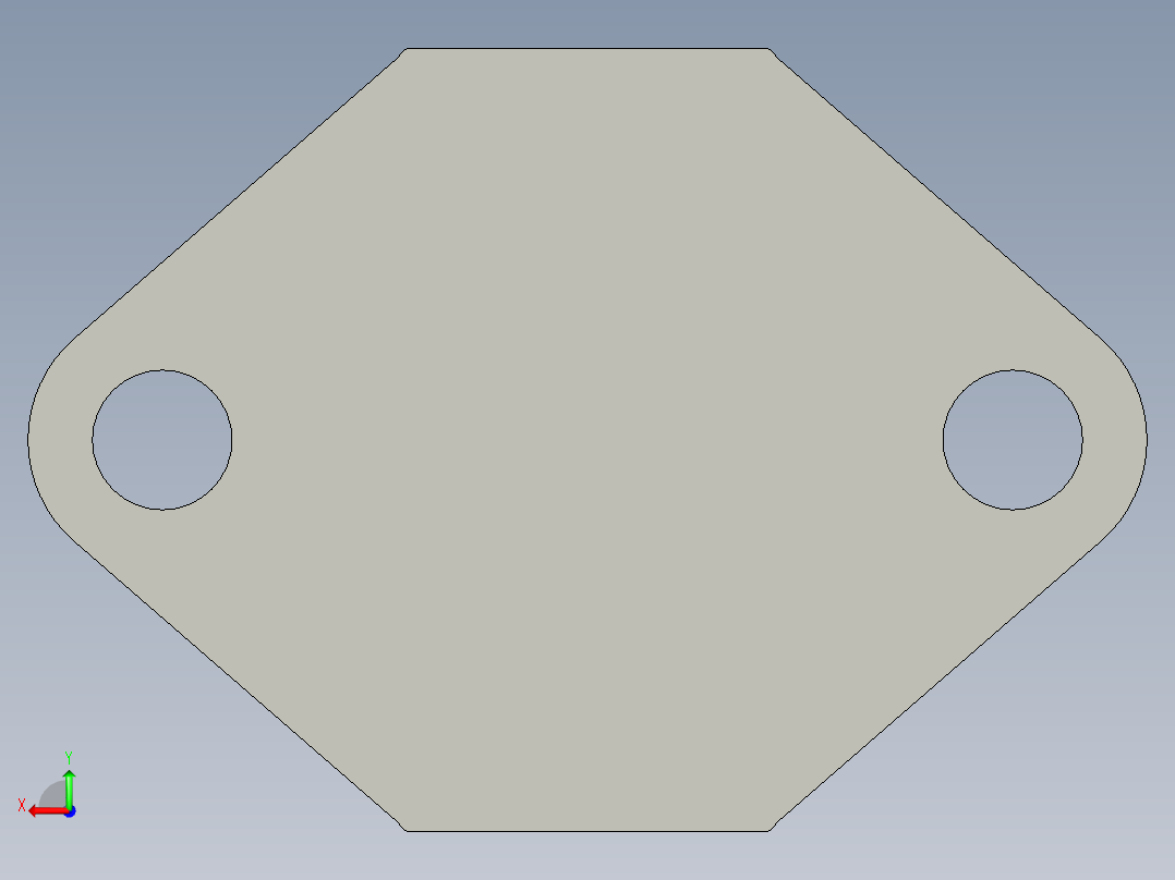 托座支架3D模型后视图