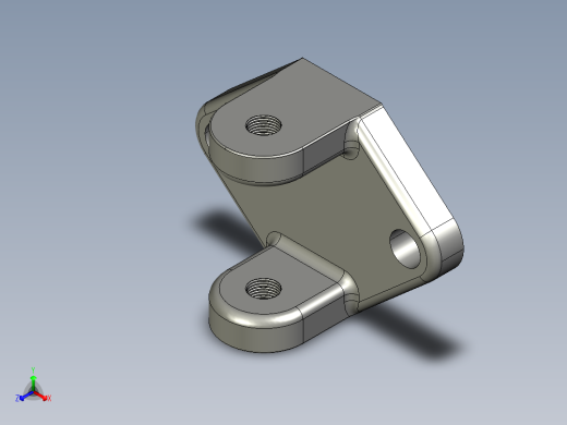 托座支架3D模型正等轴测缩略图