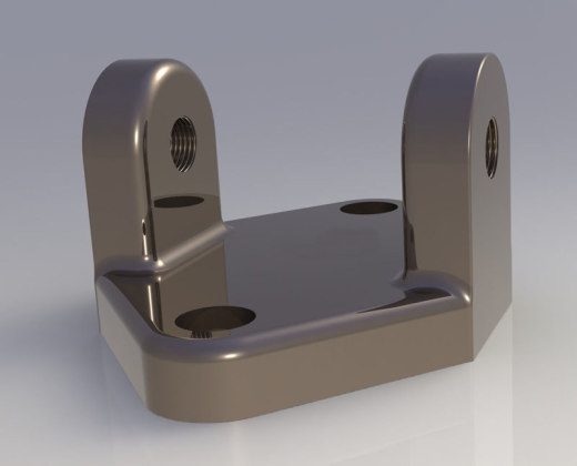 托座支架3D模型缩略图