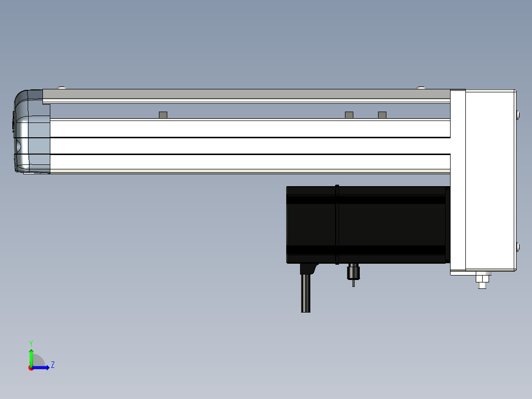Toyo东佑达直线模组-ETH12-150-BM-200W+煞車左视图
