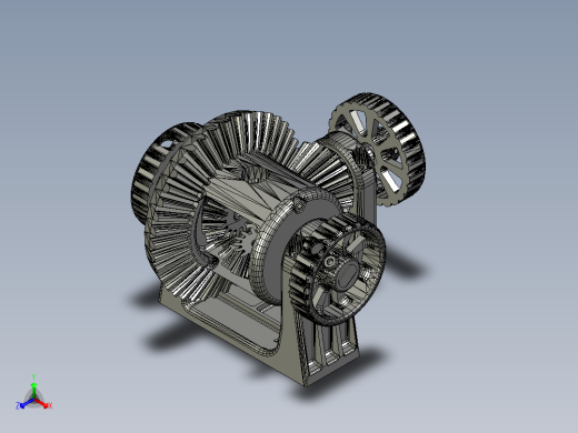 适合3D打印机的差速器图纸正等轴测缩略图