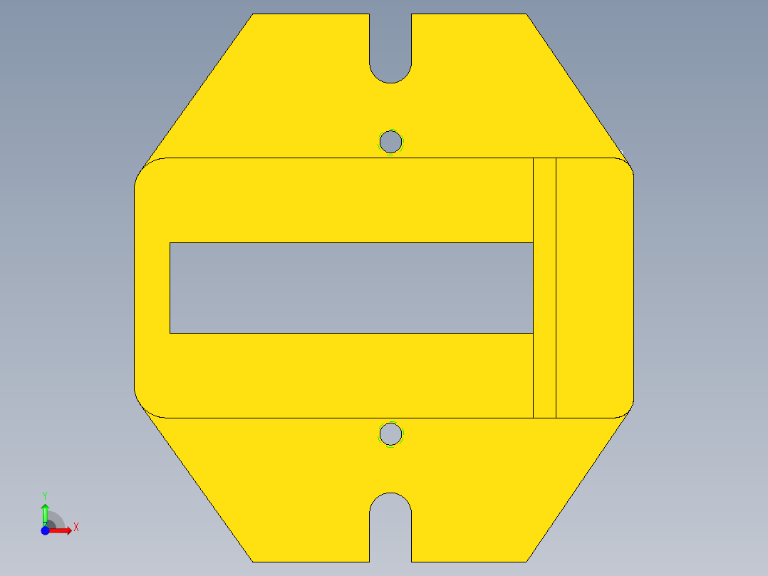 拨叉铣面夹具（CAD图+UG三维）前视图