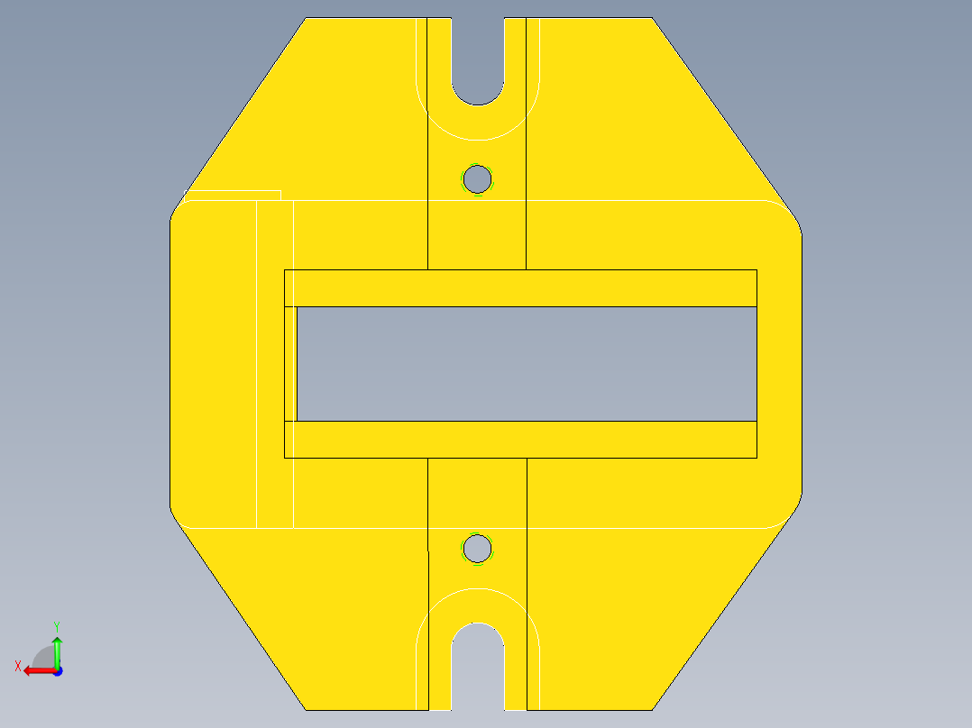 拨叉铣面夹具（CAD图+UG三维）后视图
