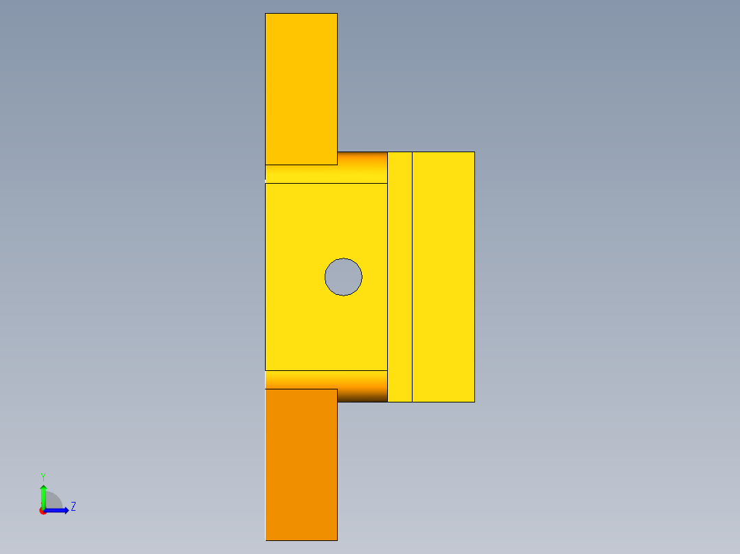 拨叉铣面夹具（CAD图+UG三维）左视图