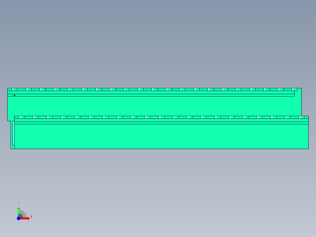 DEGSON 2EDG 系列 5.08mm 可插拔接线端子组-2EDGRT-5.08-42P-14-00AH前视图