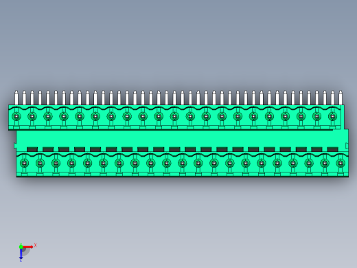 DEGSON 2EDG 系列 5.08mm 可插拔接线端子组-2EDGRT-5.08-42P-14-00AH俯视缩略图