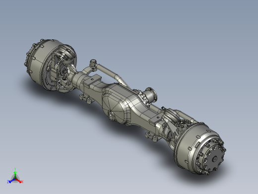 8t-转向驱动桥三维图