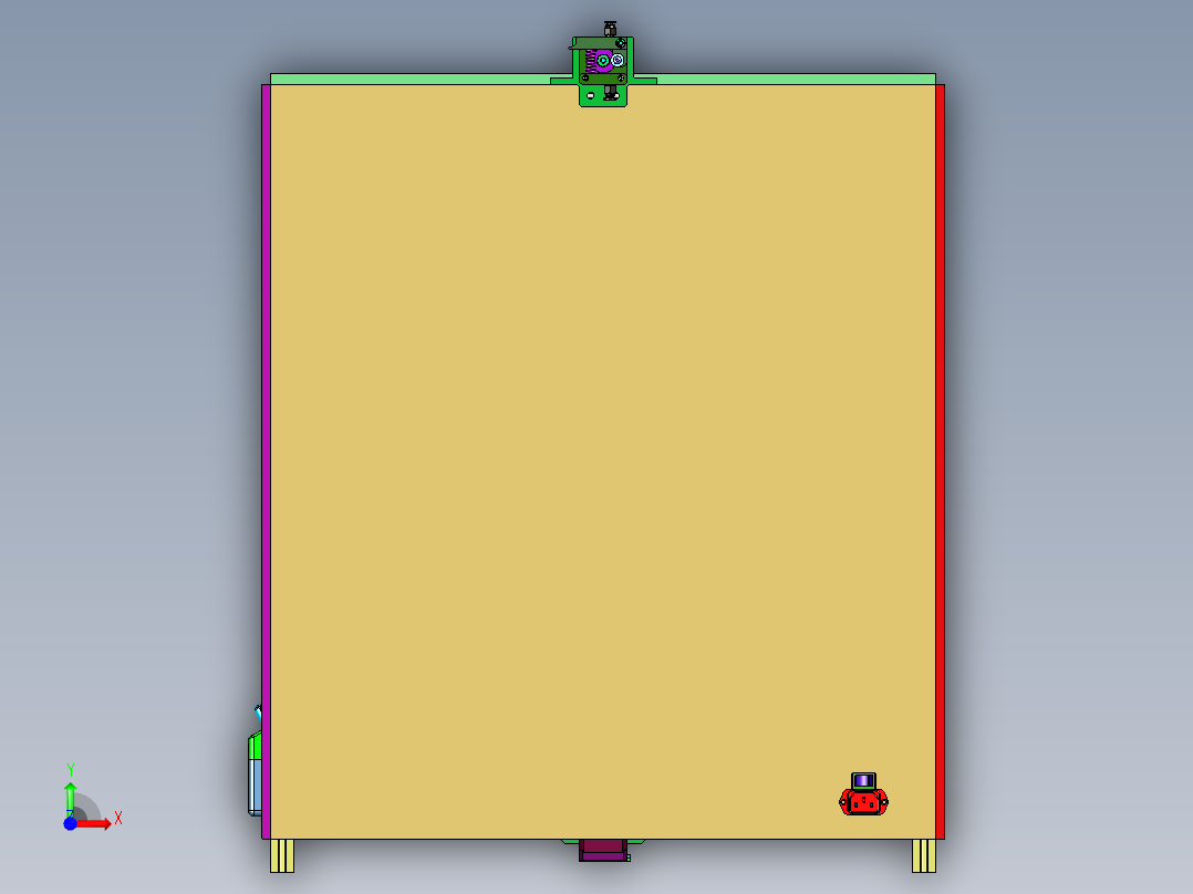 三维碳纤维整机打印机前视图