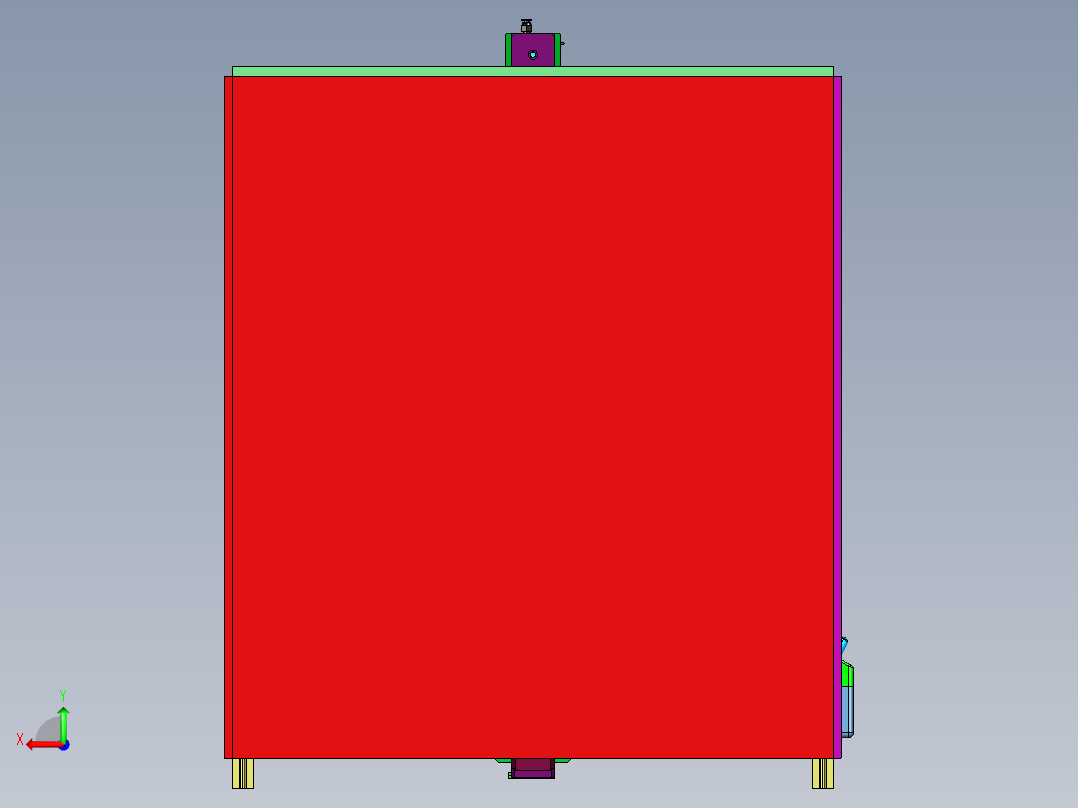 三维碳纤维整机打印机后视图