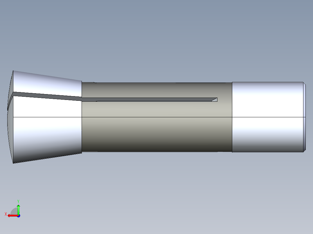 R8-夹头组-R8 COLLET 0.250.STEP后视图