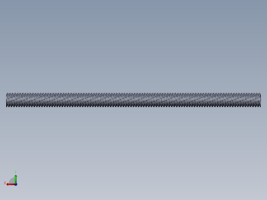 公制 （ISO） 梯形螺钉-TR11x2x200.SLDPRT后视缩略图