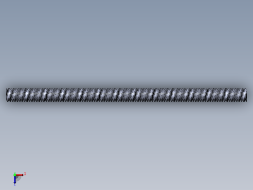 公制 （ISO） 梯形螺钉-TR11x2x200.SLDPRT俯视缩略图