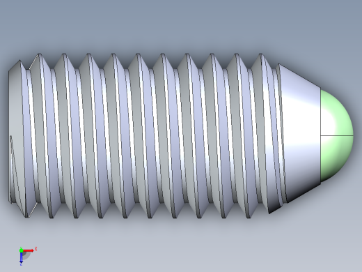 公制球形弹簧柱塞-DME SET SCREW SPRING BALL PLUNGER M10 x 19 .STEP俯视缩略图