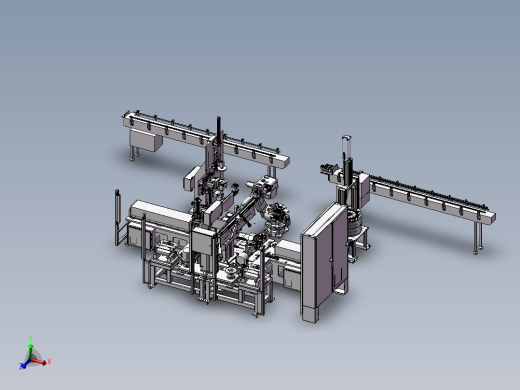 电机转换器组装机3D模型
