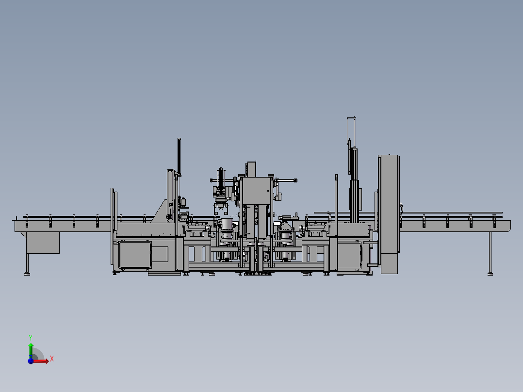 电机转换器组装机3D模型前视图