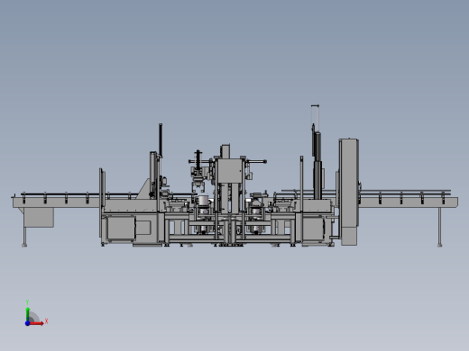 电机转换器组装机3D模型前视缩略图