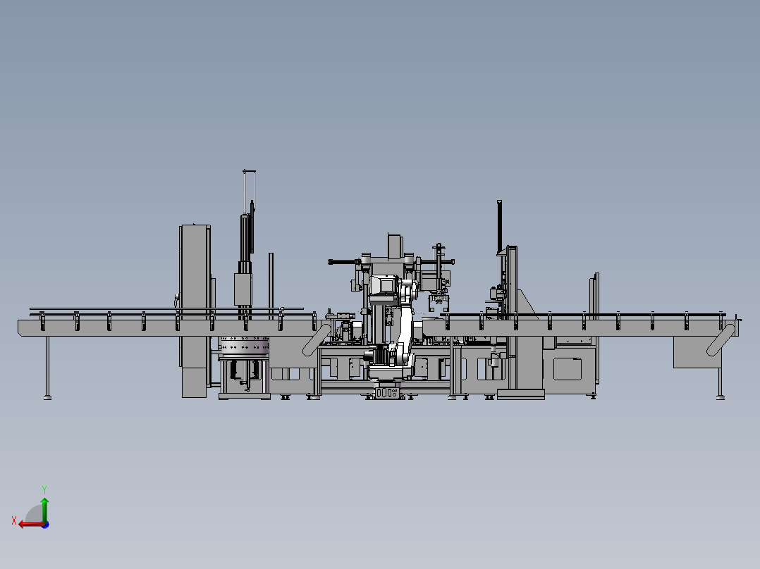 电机转换器组装机3D模型后视图