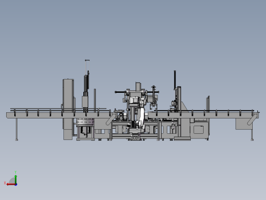 电机转换器组装机3D模型后视缩略图