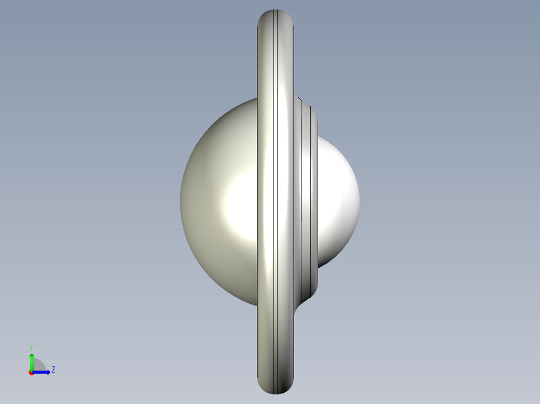 萬向滾珠04-3D多系列多零件图纸模型左视图