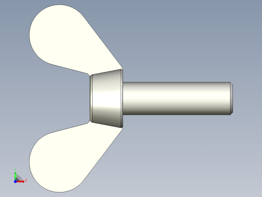 带耳螺钉-DIN_316_Wing_screws_6x0.75x20-17-11_33_2.3_17_6.stp前视缩略图