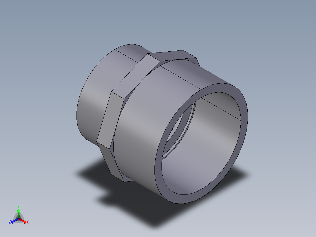 23MRIV (B) 减压：溶剂焊双插座主视图