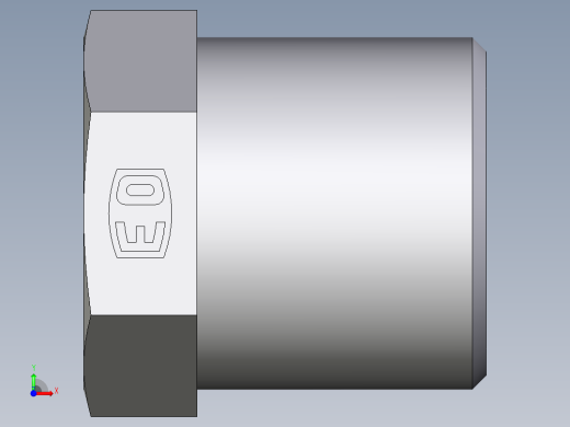 卡套式工业通用硬管接头EO_Sleeve_screw_S08LCFX前视缩略图