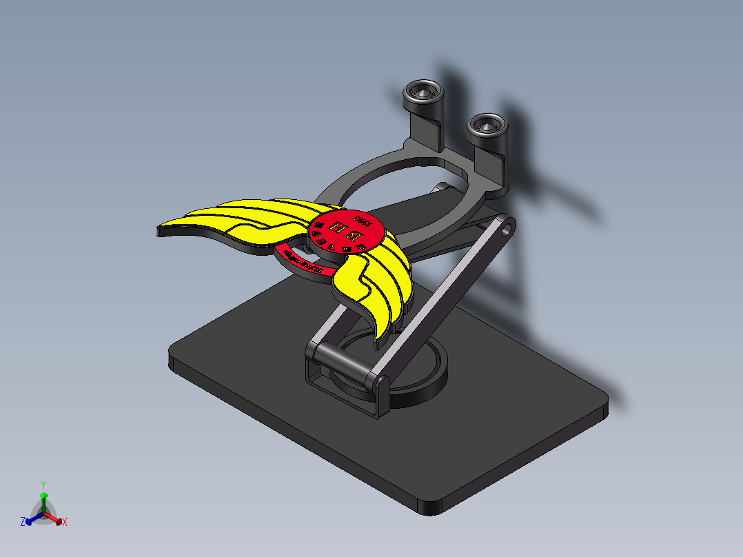 支架(1)正等轴测图