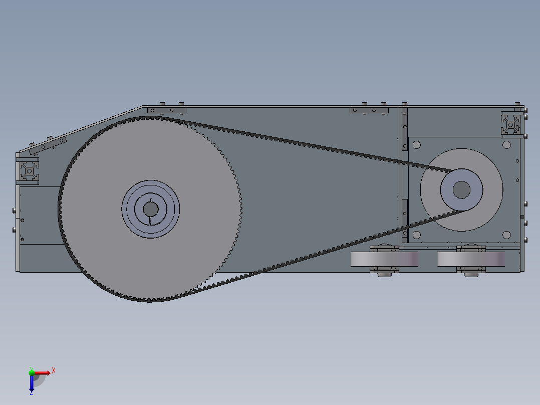 顶部驱动模块(1)俯视图