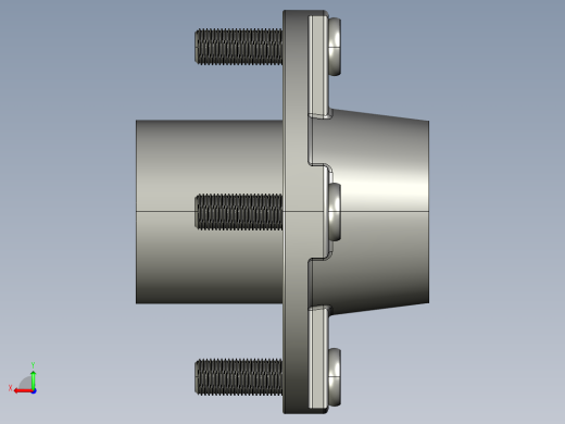 拖车空转轮轴总成,用于22磅轴13至15轮子-54-12后视缩略图