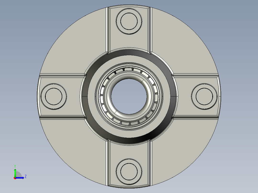拖车空转轮轴总成,用于22磅轴13至15轮子-54-12左视图