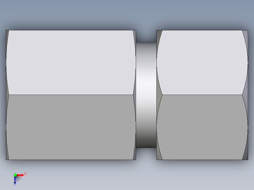 卡套式工业通用硬管接头EO_Swivel_connector_GAI12LMCF俯视缩略图